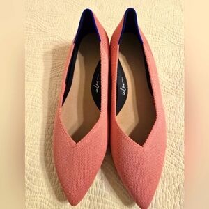 NWOT Rothy's Ladies The High Point Low Heel Shoes In Tulip Pink